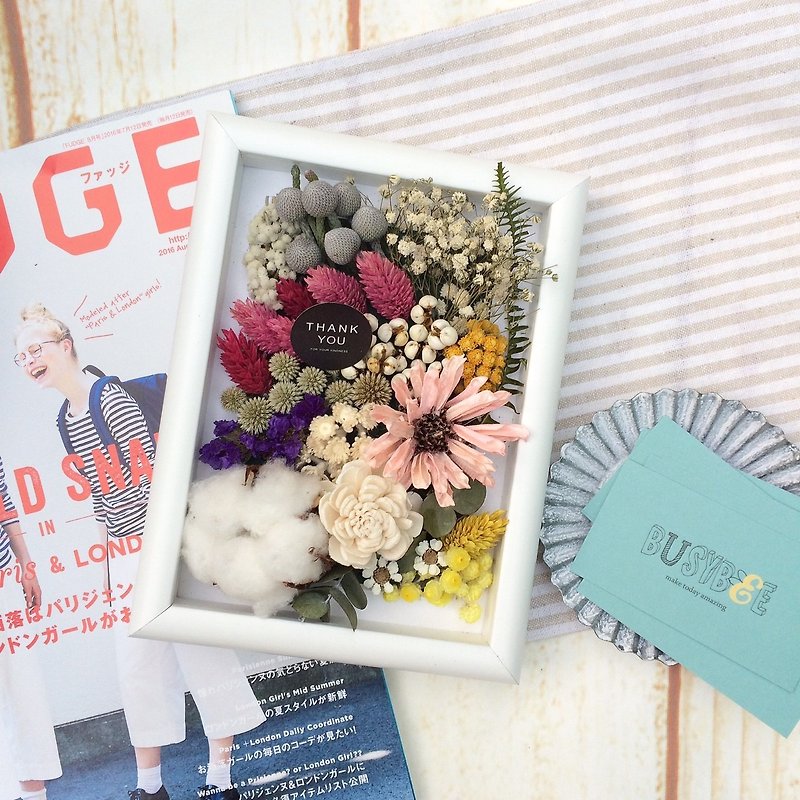 {BUSYBEE} Archive beautiful dried flower Frame - Items for Display - Paper 