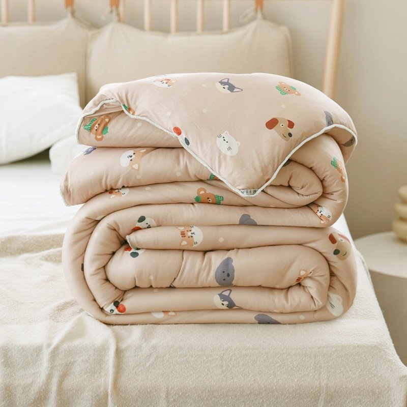 Super soft marshmallow roll quilt-5x7 feet single & 6x7 feet double/blessing snow festival/two-color Korean quilt - ผ้าห่ม - เส้นใยสังเคราะห์ สีแดง