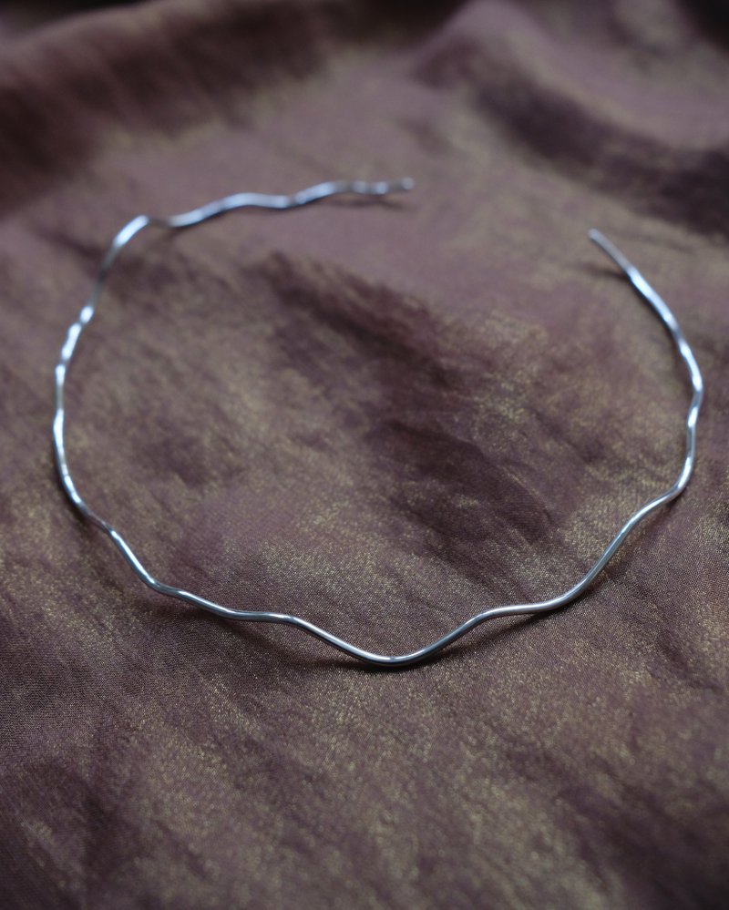 Driftwood Sterling Silver Choker Necklace - Necklaces - Sterling Silver Silver