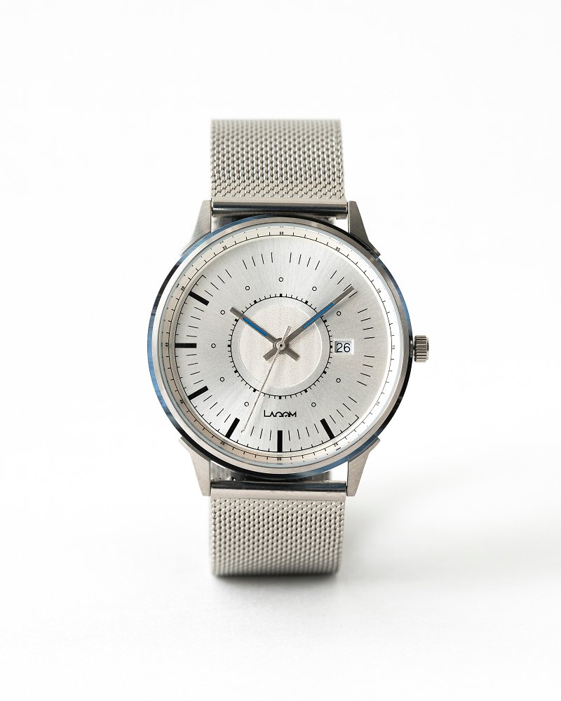 SJÖ LW-054 銀色錶殼銀色表面銀色鋼錶帶 - 男錶/中性錶 - 其他金屬 銀色