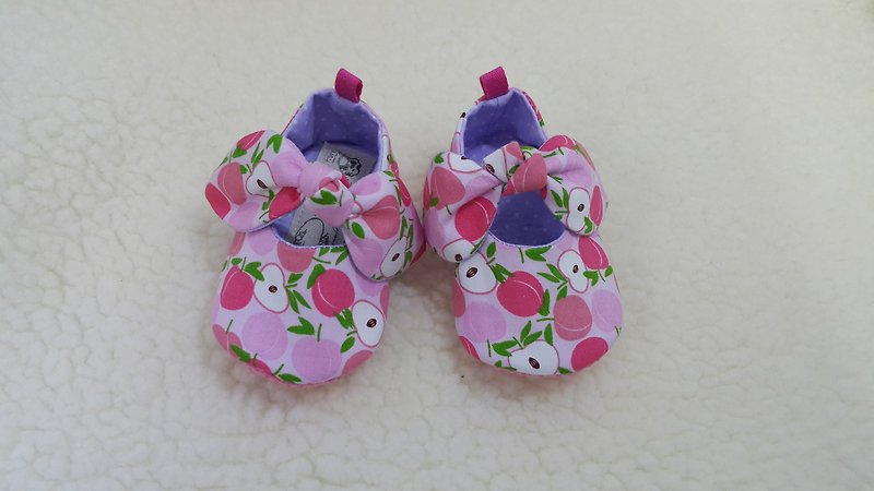 Baby peach girl toddler shoes (12cm) 【SB171201】 - Kids' Shoes - Cotton & Hemp Pink