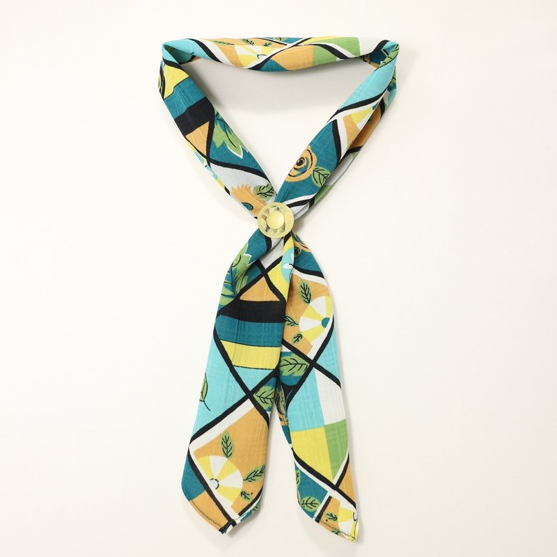 Retro scarf - Scarves - Polyester Green