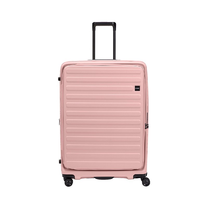 【バージョンアップ版】【LOJEL】CUBO 30インチ フロントオープン拡張 盗難防止 ジッパー拡張ケース テンダーパウダー - スーツケース - プラスチック ピンク