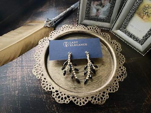 Lady Elegance 手工新娘飾品 黛西的風華 水晶耳環