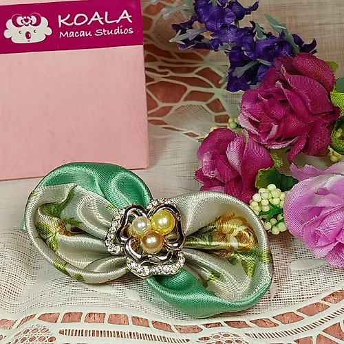 Koala Macau Studios 蝴蝶結系列手工飾品復古風蝴蝶結髮夾