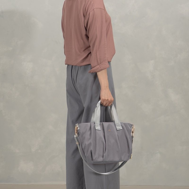J II handbag Lola three-layer portable cross-body bag-7010-32-multi-color optional - กระเป๋าถือ - ไนลอน สีม่วง