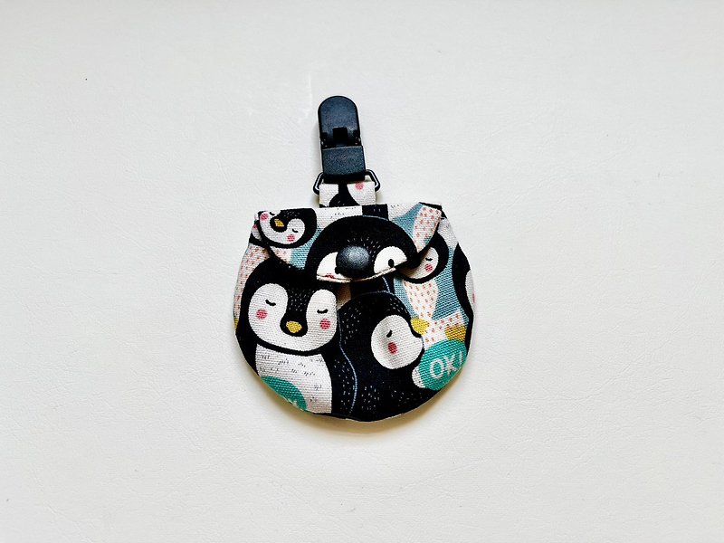 Shaped safety bag penguin - Omamori - Cotton & Hemp Multicolor