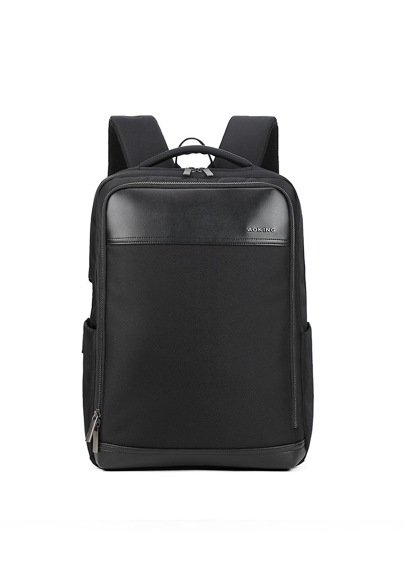 AOKING Business Laptop Backpack sn2120 black - กระเป๋าเป้สะพายหลัง - วัสดุอีโค สีดำ