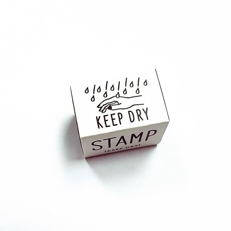 KNOOP WORKS Wooden Stamp (KEEP DRY) - Stamps & Stamp Pads - Wood Khaki