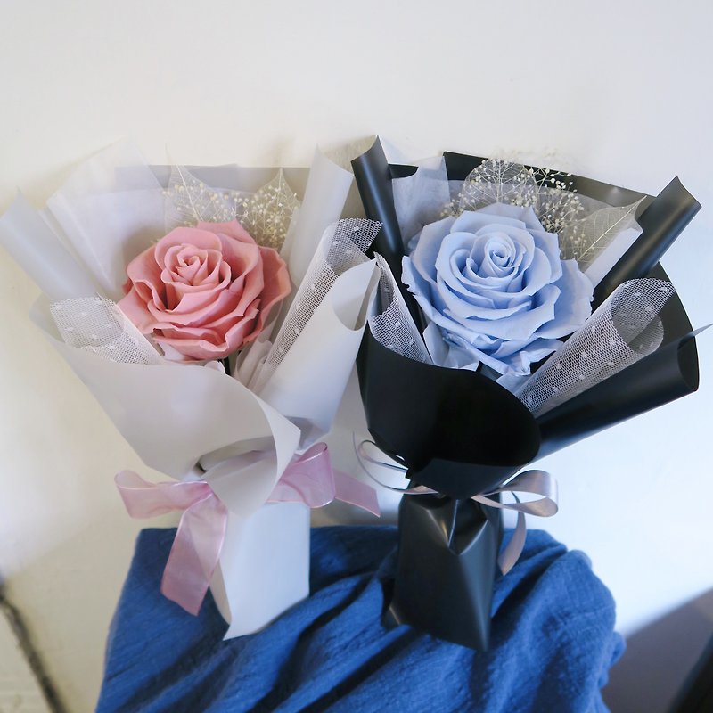 The new color of the popular Ecuadorian eternal rose bouquet is available / dried eternal flower flowers for marriage proposals and gifts - Dried Flowers & Bouquets - Plants & Flowers Multicolor