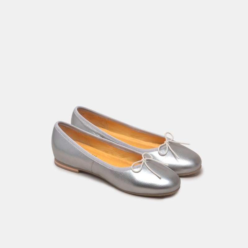 268 Silver doll shoes regardless of left and right feet - Mary Jane Shoes & Ballet Shoes - Genuine Leather Silver