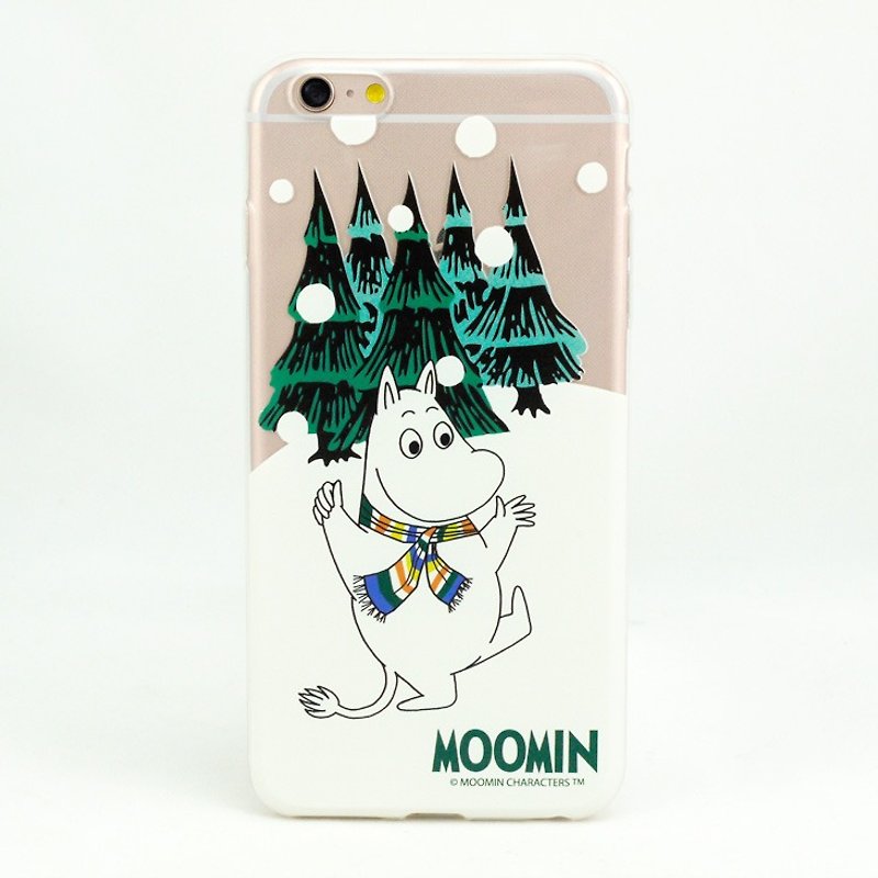 Moomin正版授權-空壓殼手機保護殼【冬眠歷險】 - 手機殼/手機套 - 矽膠 綠色