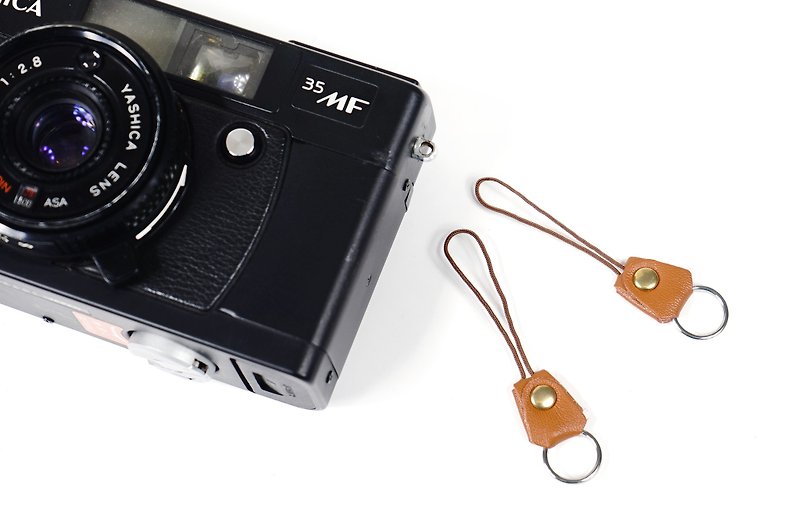 Strap strap hole adapter ring - กล้อง - หนังแท้ สีนำ้ตาล