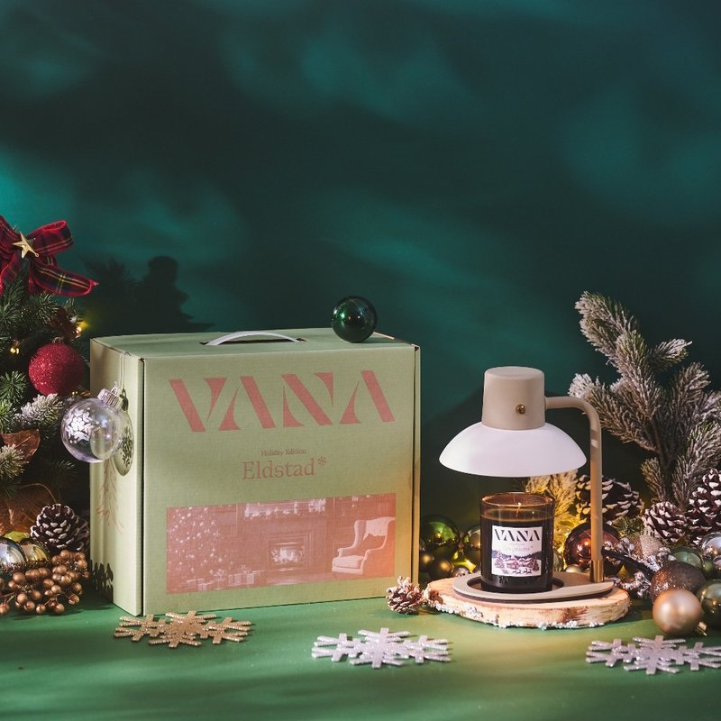 Kos No.11 可定時極簡款香氛暖燈禮盒 - ROV木質辛香調蠟燭 - 香氛蠟燭/燭台 - 其他金屬 卡其色