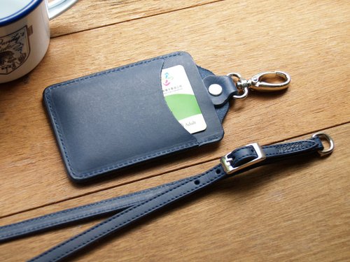 Leather ID card holder / badge holder with lanyard ( Custom Name ) - Shop  weekenlife.co ID & Badge Holders - Pinkoi