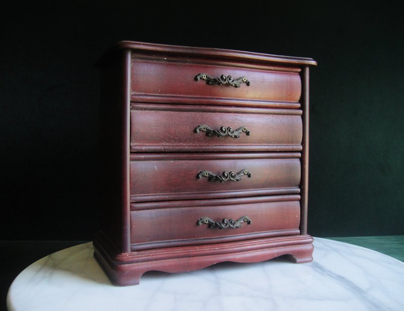 【OLD-TIME】Early second-hand jewelry cabinet made in Taiwan - กล่องเก็บของ - วัสดุอื่นๆ หลากหลายสี