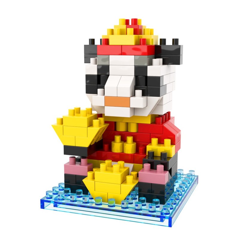 Archbrick 熊貓 - 農曆新年版 微積木 Nanoblock - 公仔/玩偶 - 塑膠 多色
