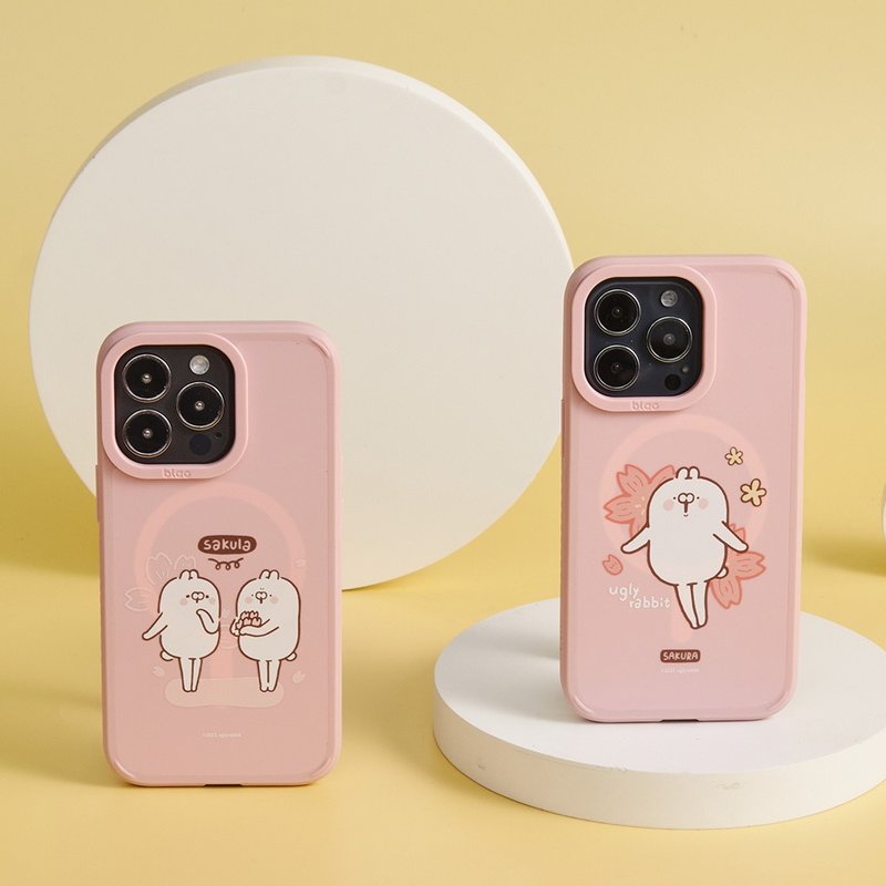 醜白兔心花開系列峽谷強悍 MagSafe iPhone手機殼 - 手機殼/手機套 - 矽膠 多色