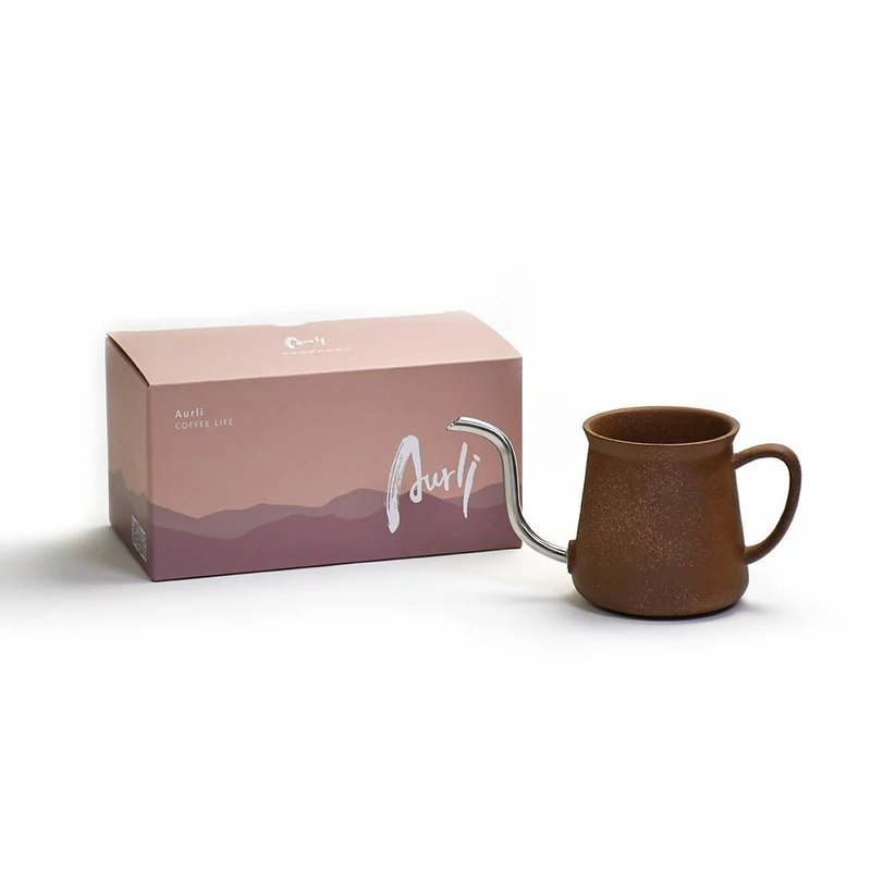 Aurli │Bai Lian Coffee Old Rock Clay Hand Brewing Pot Series (Fire/Yan Yan) - เครื่องทำกาแฟ - วัสดุอื่นๆ สีนำ้ตาล