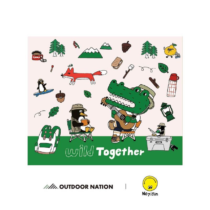 Outdoor Nation │ NoyisinX鱷魚皮特 風格萬用毯 - 露營用品 - 棉．麻 
