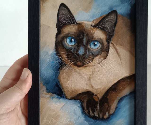 「猫のジル」4号サイズ　油絵　よこたさよ作品 猫のジル」4号サイズ 油絵 よこたさよ作品 油絵 猫 絵画