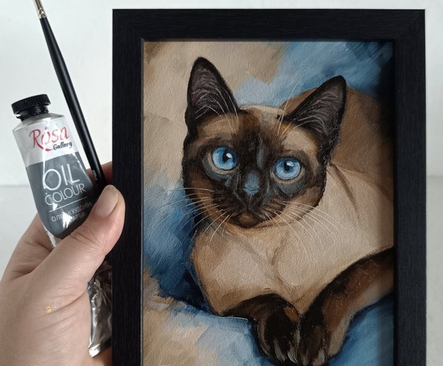 「猫のジル」4号サイズ　油絵　よこたさよ作品 猫のジル」4号サイズ 油絵 よこたさよ作品 油絵 猫 絵画 猫の