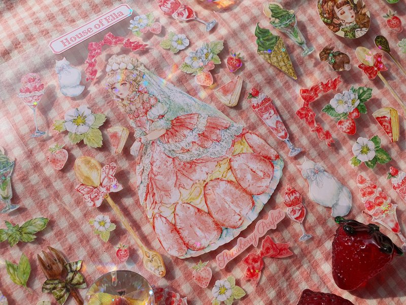 Parfait seal sticker SET - 貼紙 - 塑膠 