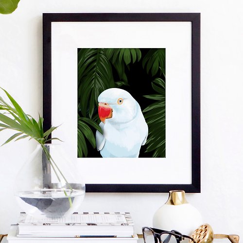 Draw me, please! Custom parrot portrait. Printable personalized gift for bird lovers. Draw my pet