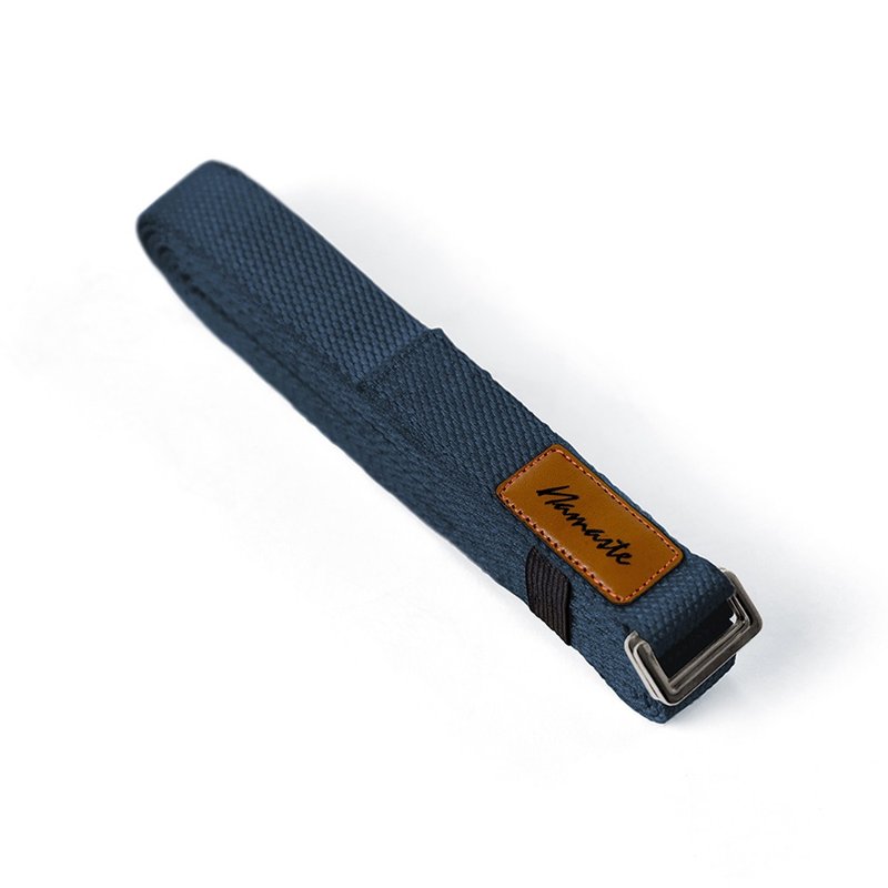 【NAMASTE】Iyengar Yoga Strap 艾揚格瑜珈繩(長300cm) - 丈青 - 運動/健身器材 - 棉．麻 藍色