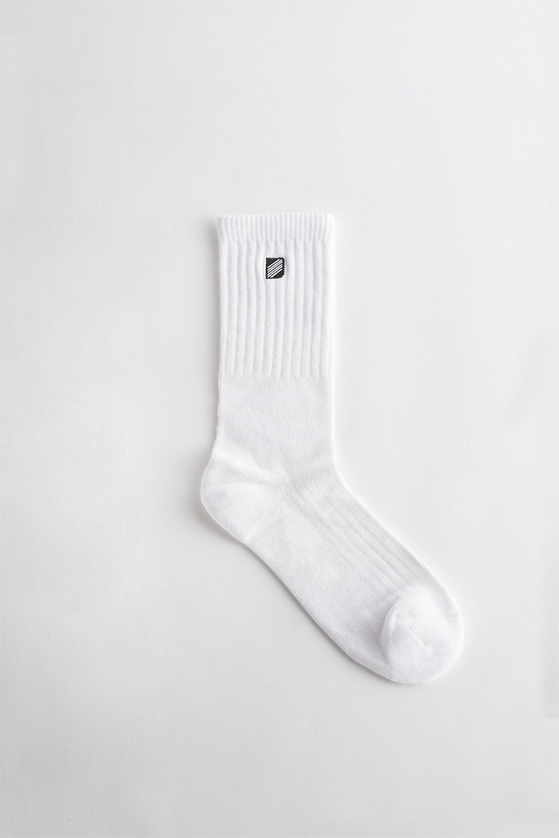Powder Basic socks - ถุงเท้า - ผ้าฝ้าย/ผ้าลินิน ขาว