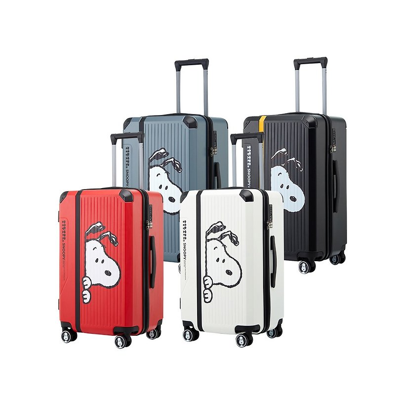 [SNOOPY] 20-inch curious suitcase (multiple colors to choose from) - Luggage & Luggage Covers - Plastic Multicolor