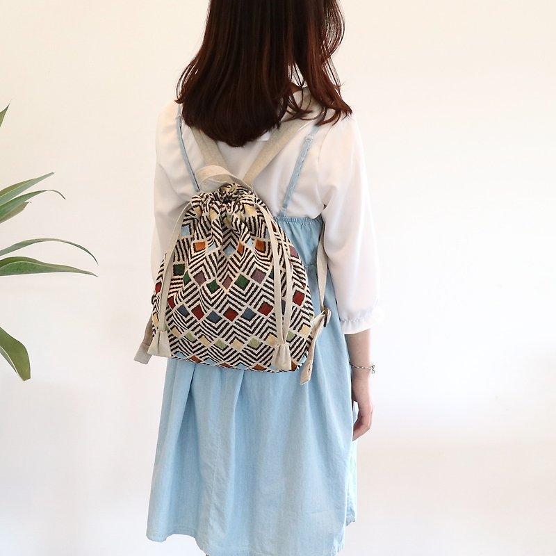 handmade cute backpacks for girls small bags - 背囊/背包 - 其他材質 多色