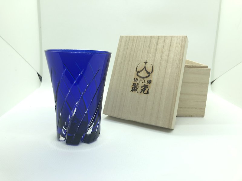 風陣タンブラー - グラス・コップ - ガラス ブルー