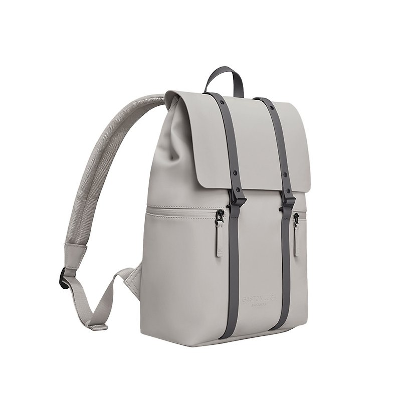 GASTON LUGA Splash 2.0 personalized backpack 13 inches - taupe - กระเป๋าเป้สะพายหลัง - วัสดุอื่นๆ สีเทา