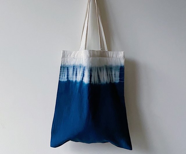 Blue Gray Black Ombre Tote Bag