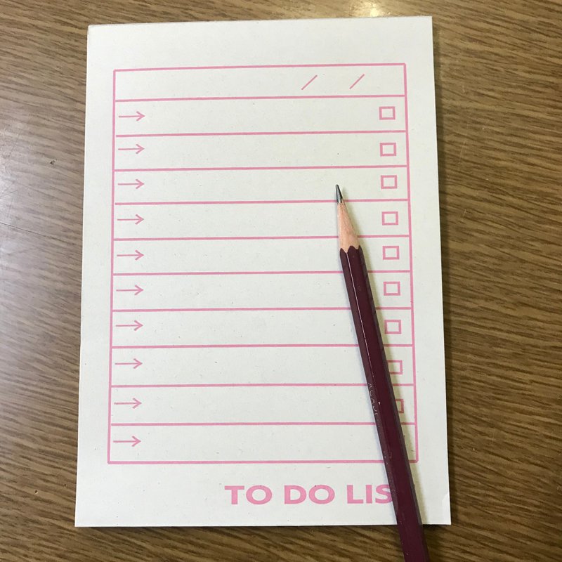 recycle paper To do list memo pad - สมุดบันทึก/สมุดปฏิทิน - กระดาษ สึชมพู