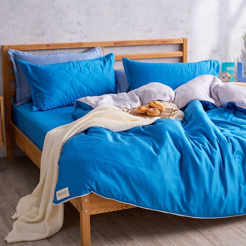 ELVIS愛菲斯-雙人-天絲銀纖維四件套-鋪棉被套+枕套+床包 - 寢具/床單/被套 - 其他材質 