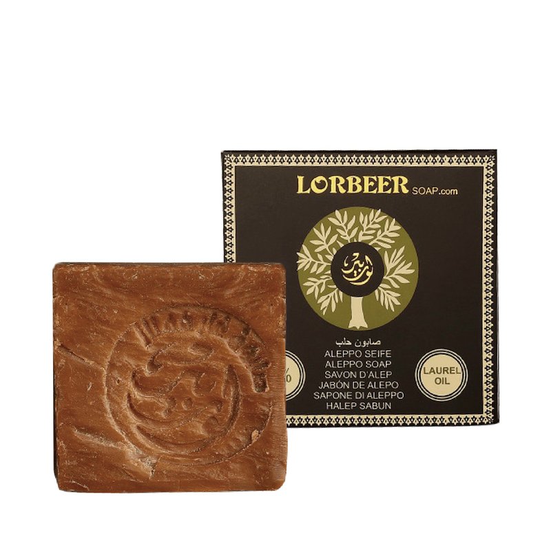 敘利亞洛貝爾阿勒坡窖藏手工淨膚洗髮古皂5%月桂油180g - 肥皂/手工皂 - 其他材質 咖啡色