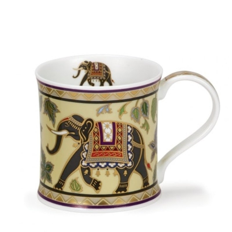 【100%英國製造】阿拉伯風骨瓷馬克杯-大象 - 咖啡杯 - 瓷 