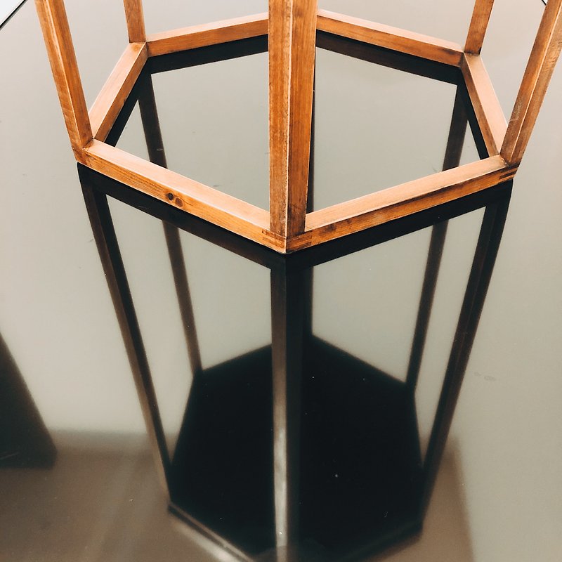 STAND Series-Hexagonal side table - Other Furniture - Wood Brown
