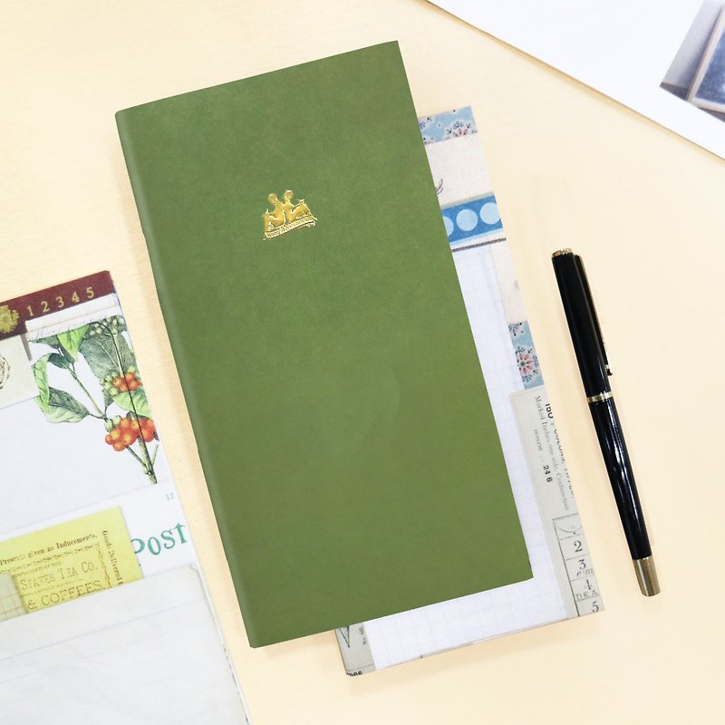 KEEP A NOTEBOOK writing notes CKN-001D A5 Slim horizontal notes (No. 4)_moss - Notebooks & Journals - Paper Green