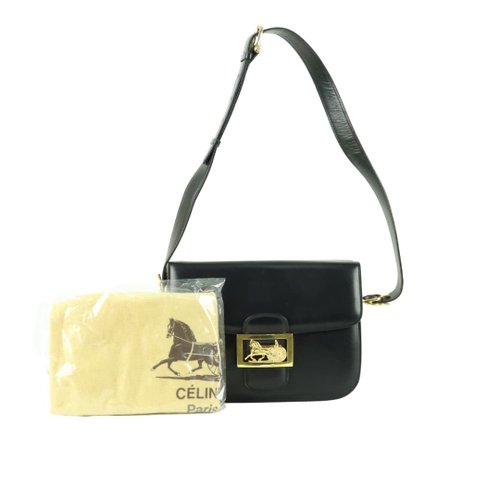 Celine Authentic Vintage Horse Carriage Crossbody Bag