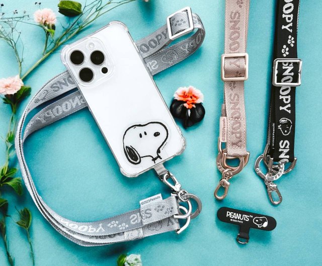SNOOPY 携帯電話用ストラップ ゴールド スヌーピー マルチリングプラス ストラップセット （ふせね