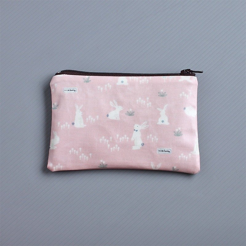 かわいいウサギのダブル財布 - 財布 - 防水素材 ピンク