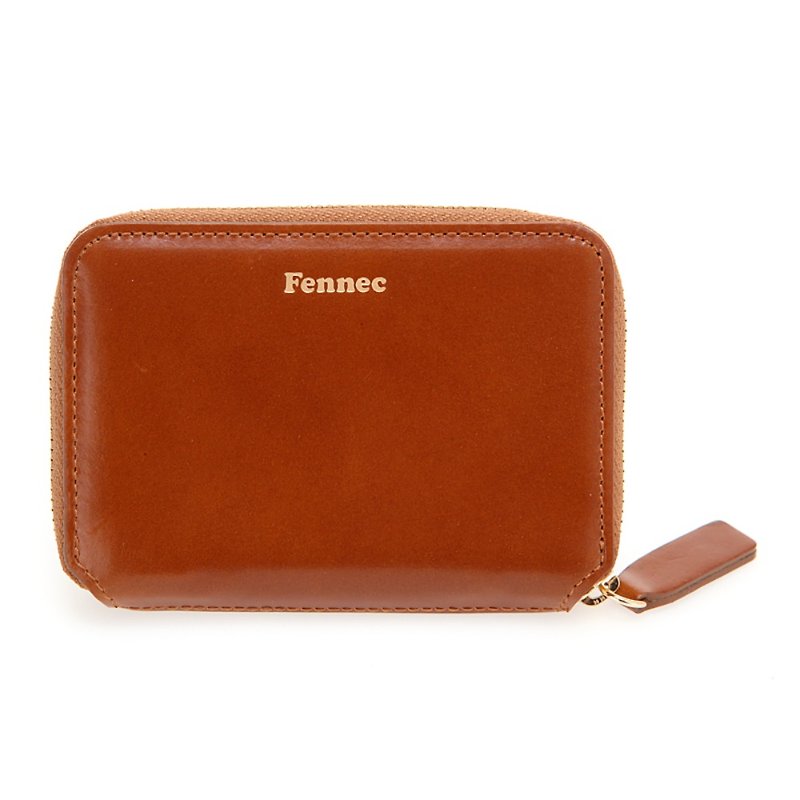 FENNEC MINI POCKET- Vintage Brown/ BROWN - กระเป๋าสตางค์ - หนังแท้ สีนำ้ตาล