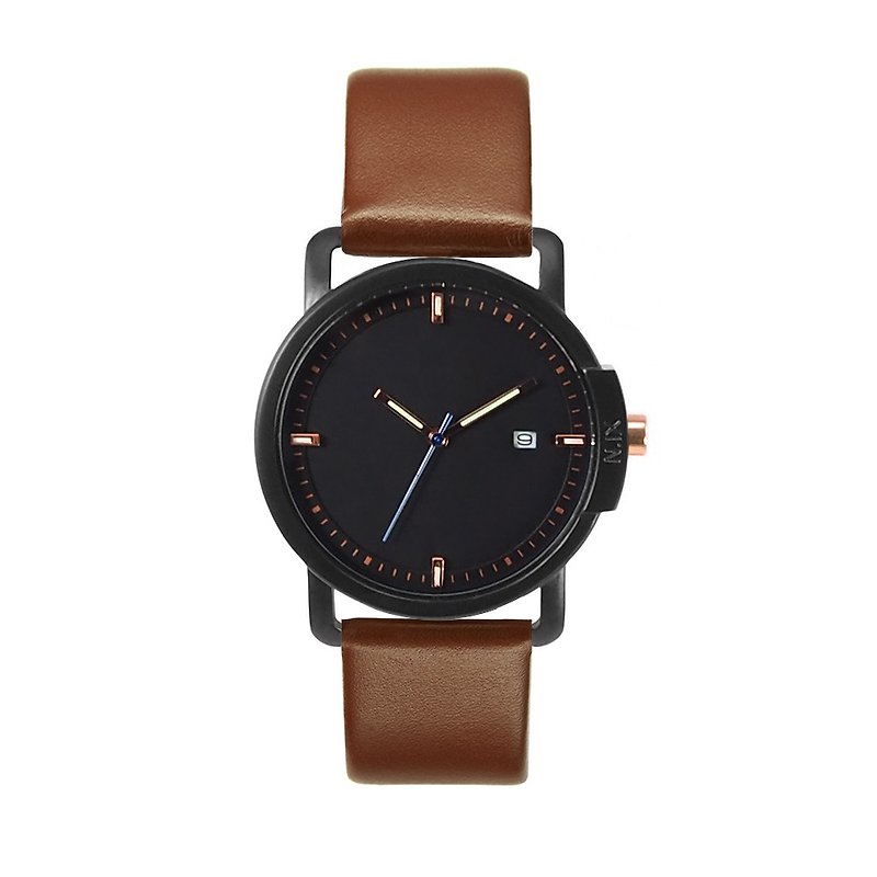 Minimal Watches : Ocean Project - Ocean 04-(Brown) - Men's & Unisex Watches - Genuine Leather Brown