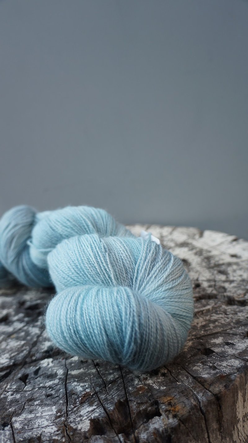 Hand dyed lace thread. Sky (BFL) - Knitting, Embroidery, Felted Wool & Sewing - Wool 