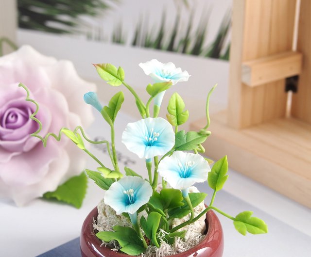 Porcelain sale clay flowers