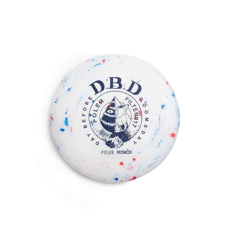 POLeR X Filter017 DBD Logo Frisbee Image Sports Frisbee / White - Camping Gear & Picnic Sets - Other Materials White