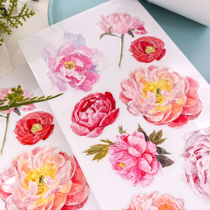 Peony2 / Transfer Stickers - Stickers - Other Materials Multicolor